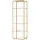 Ambretta Gold / Clear Bookcase, Small